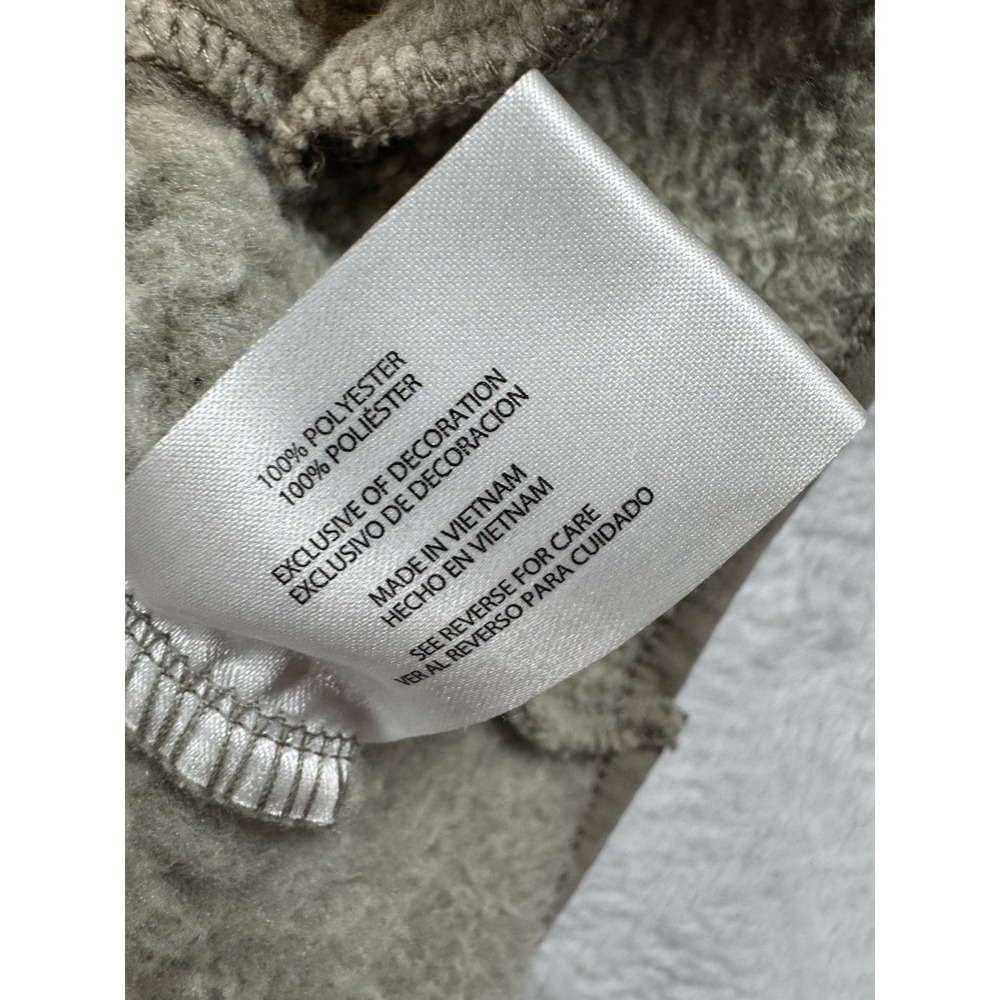 Eddie Bauer Sweatshirt Mens XXL Beige Mock Neck 1/4 Zip Pullover Knit Pockets - Picture 8 of 10
